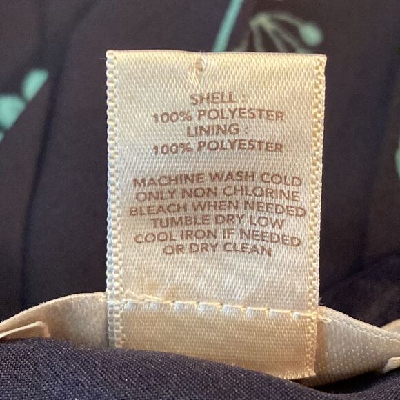 Loft Valley Dark Floral Silky Pleated Skirt Women’s 27 Inch Waist Loft SZ 0 - Picture 8 of 12